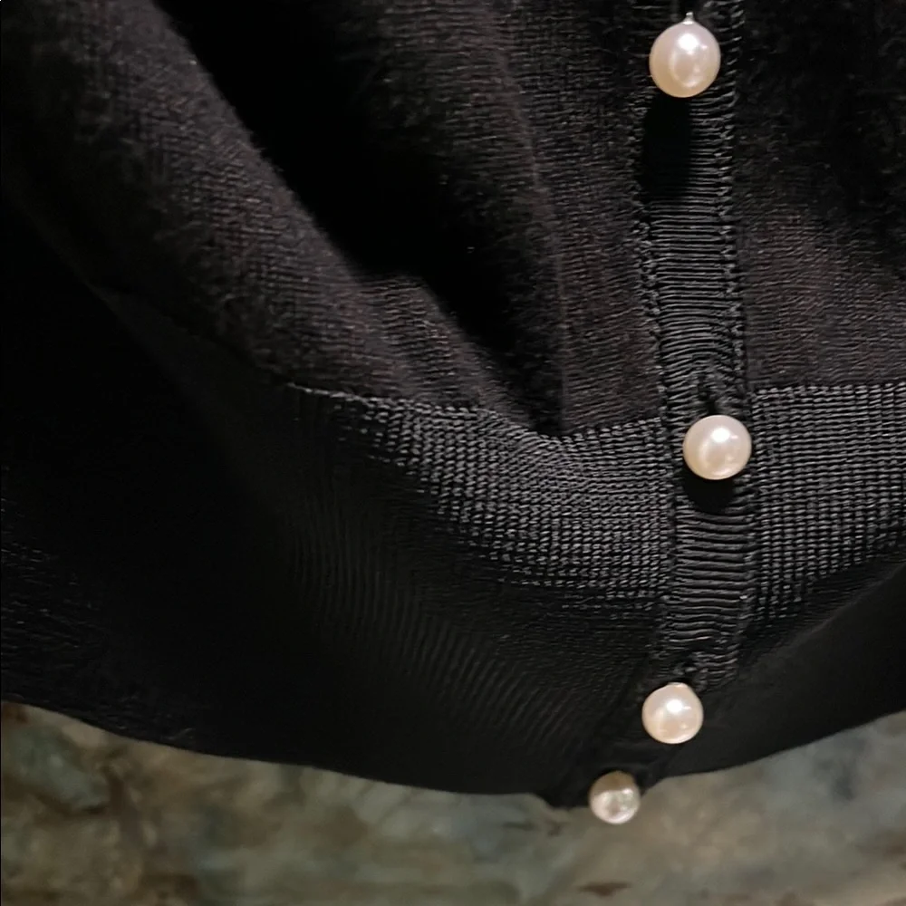 EUC White House Black Market Black Top - Picture 2 of 5